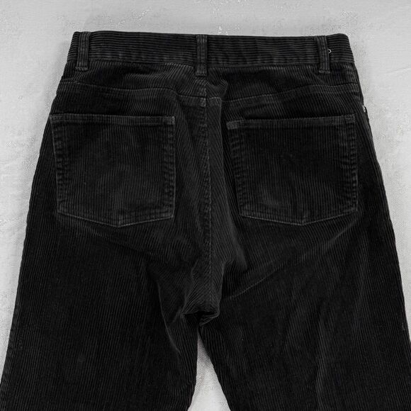 Vintage Jones New York Black Cotton Blend Corduroy Straight Leg Pants Women's 6 - Picture 6 of 6